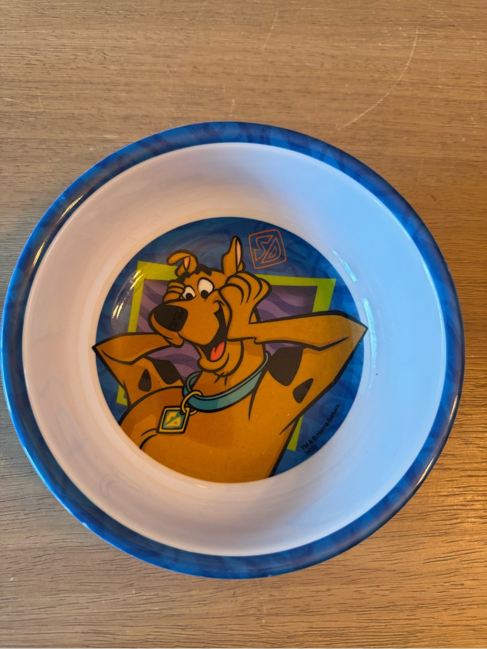 vintage Scooby-Doo melamine bowl made by Zak Designs